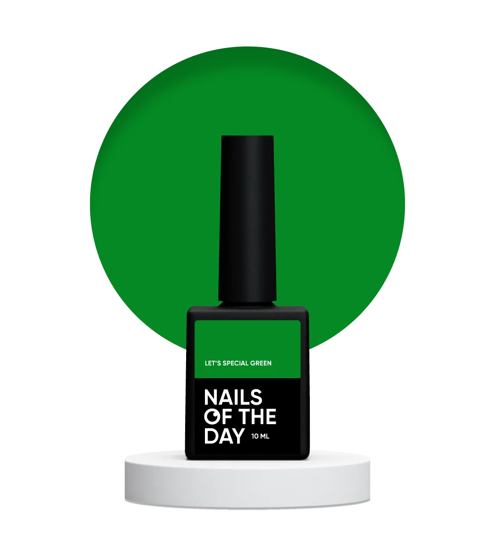 NAILSOFTHEDAY Let's Special gel polish, GREEN 10 ml