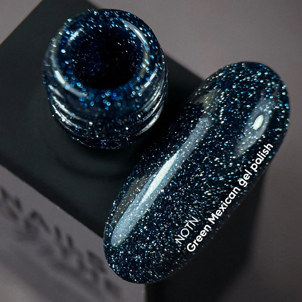 NAILSOFTHEDAY Reflective gel polish, GREEN MEXICAN 10 ml
