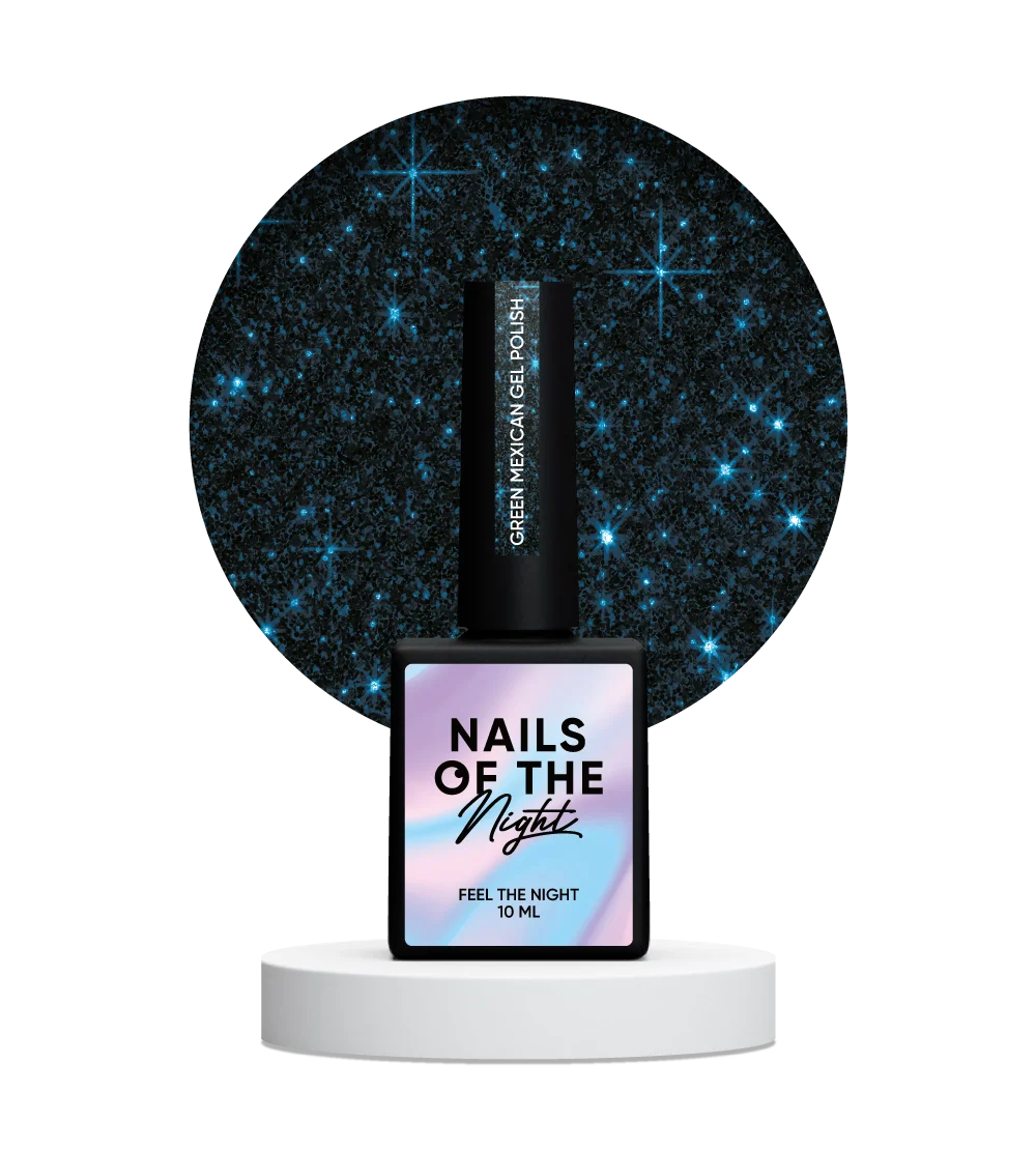 NAILSOFTHEDAY Reflective gel polish, GREEN MEXICAN 10 ml
