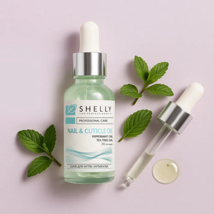 Shelly Nail & Cuticle Oil – Moroccan Mint Extract & Tea Tree Oil, 30 ml