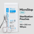 MicroStop Sterilization Pouches PRO 100×200 mm (100 pcs)