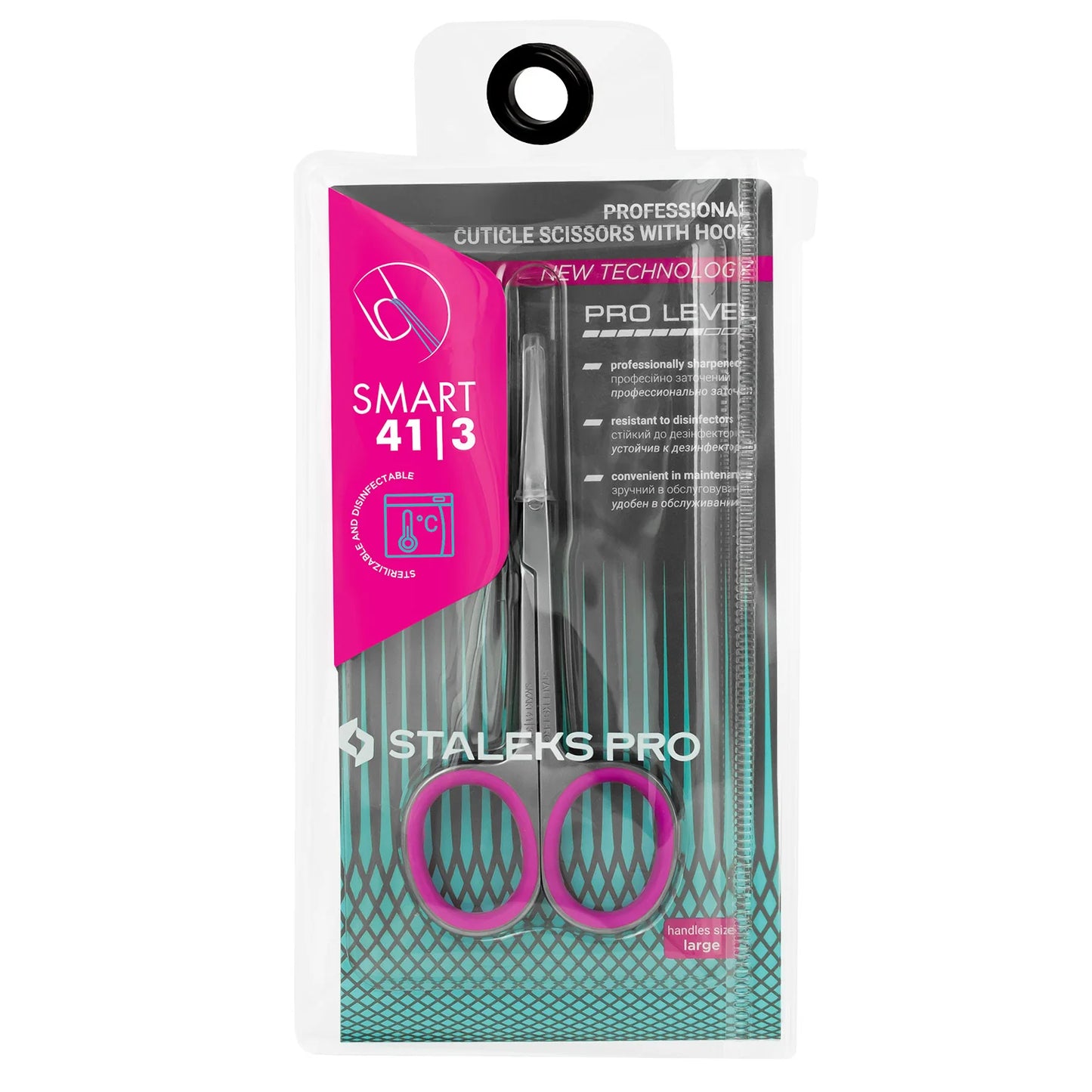 Staleks Cuticle Scissors Smart Pro 41 Type 3 (with hook)