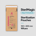 SteriMagic Kraft Sterilization Pouches 100 × 200 mm — 100 pcs